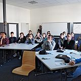 Vortrag im Rahmen des Schülerseminars "Simulation und Visualisierung", Foto: A. Herzog